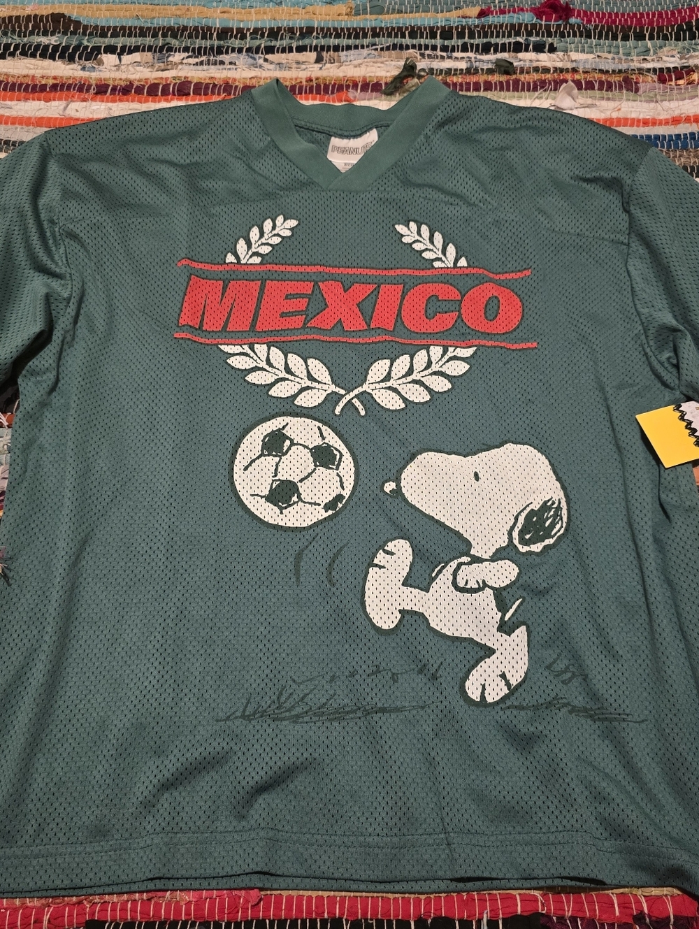 Snoopy Mexico Jersey Team Shirt Peanuts Snoopy Soccer Jersey Mexico Top
